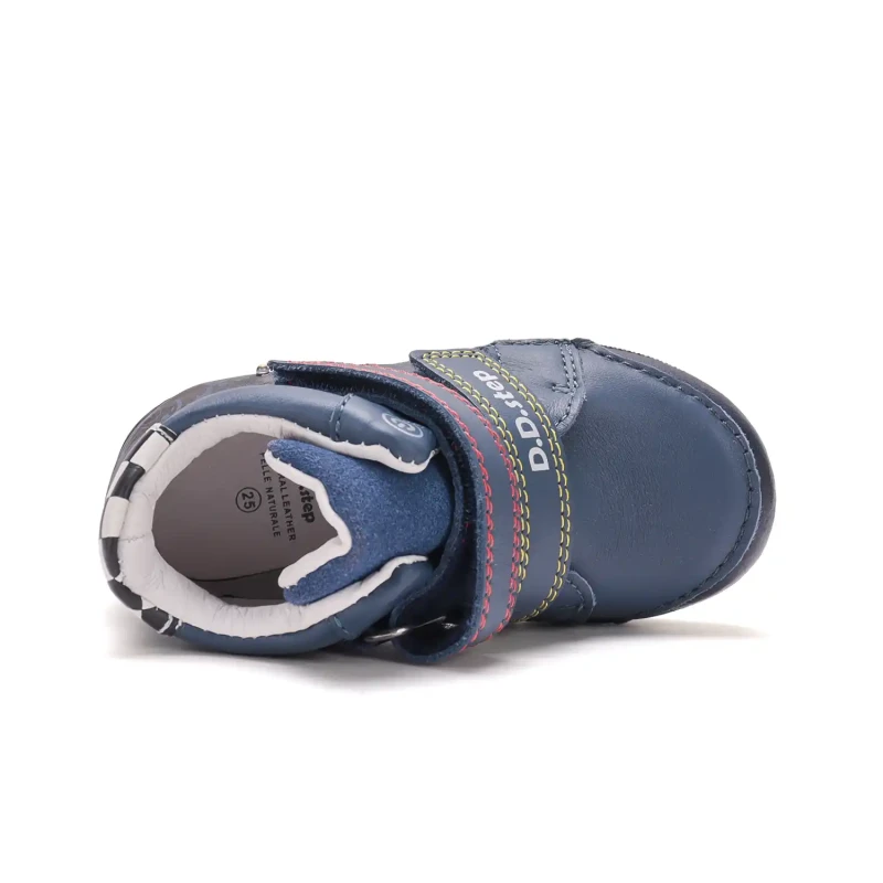 D.D. Step - Świecące Trzewiki Skórzane A068-62454AM Royal Blue - bubutik.pl