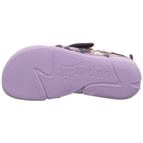 Superfit - Kapcie Dziewczęce Barefoot Venti Viola 1-006700-8520 - bubutik.pl