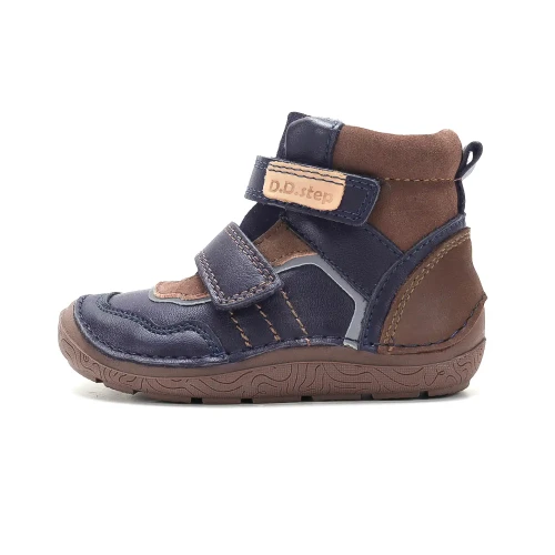 D.D. Step - Trzewiki  Dziecięce Ocieplane Barefoot A116-62911A Chocolate