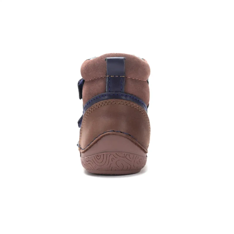 D.D. Step - Trzewiki  Dziecięce Ocieplane Barefoot A116-62911A Chocolate - bubutik.pl