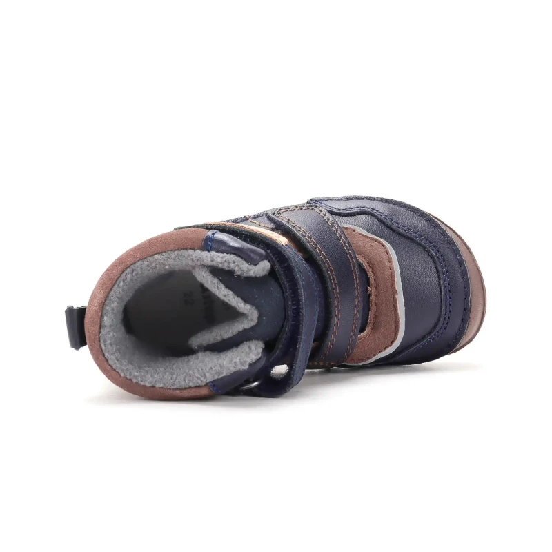 D.D. Step - Trzewiki  Dziecięce Ocieplane Barefoot A116-62911A Chocolate - bubutik.pl