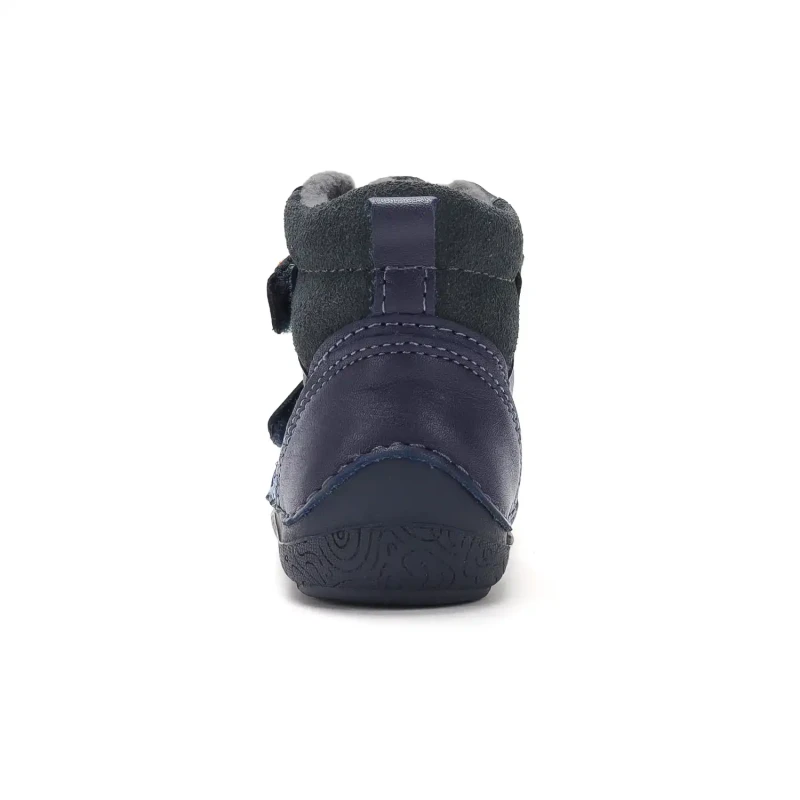 D.D. Step - Trzewiki  Dziecięce Ocieplane Barefoot A116-62911B Royal Blue - bubutik.pl