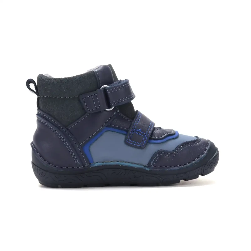 D.D. Step - Trzewiki  Dziecięce Ocieplane Barefoot A116-62911B Royal Blue - bubutik.pl