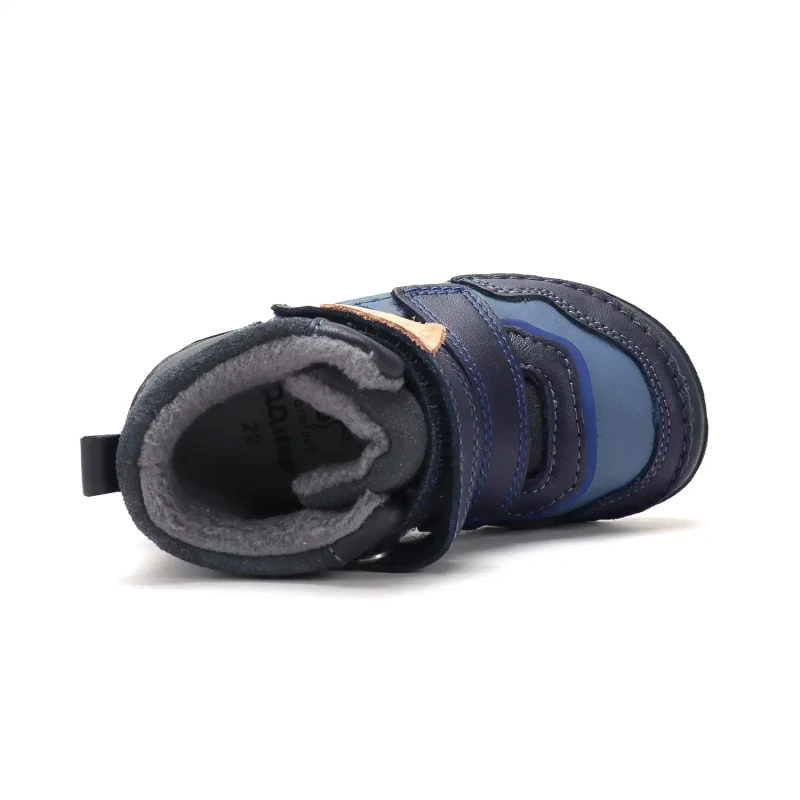 D.D. Step - Trzewiki  Dziecięce Ocieplane Barefoot A116-62911B Royal Blue - bubutik.pl