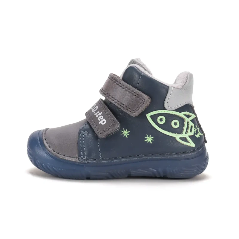 D.D. Step - Trzewiki  Dziecięce Ocieplane  A082-62203 Royal Blue - bubutik.pl