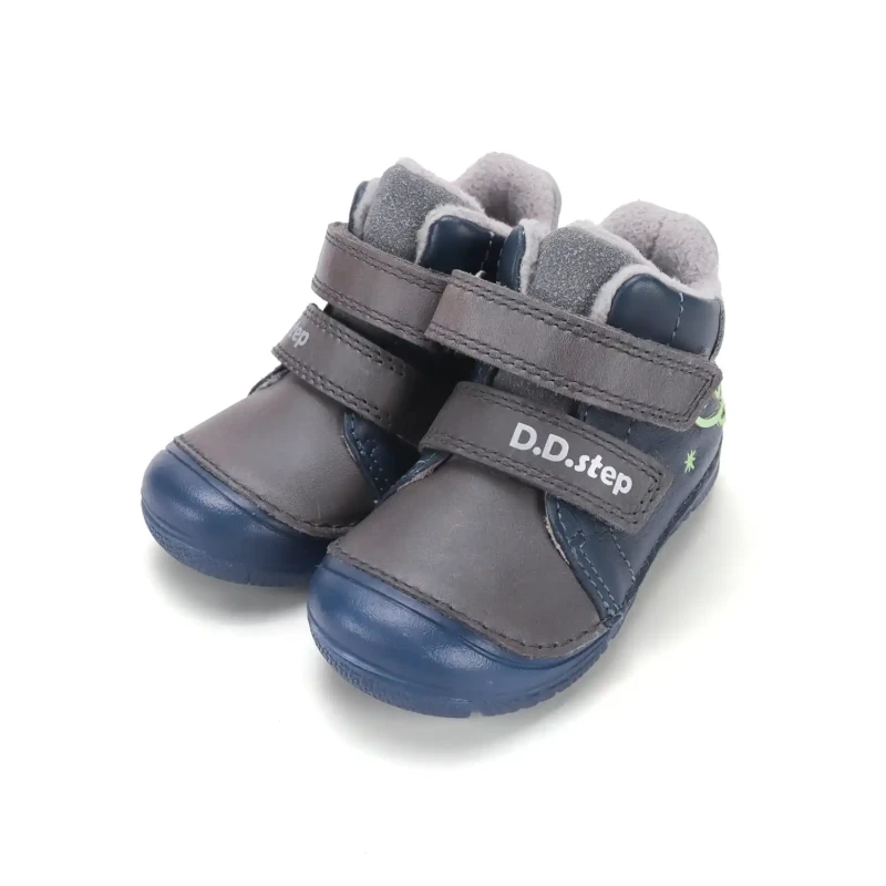 D.D. Step - Trzewiki  Dziecięce Ocieplane  A082-62203 Royal Blue - bubutik.pl