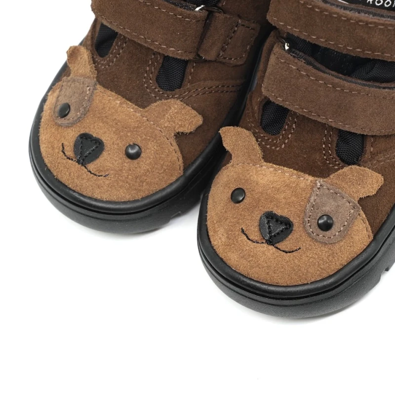 Mrugała - Trzewiki Dziecięce Wodoodporne Ocieplone Andy Puppy Mokka - bubutik.pl