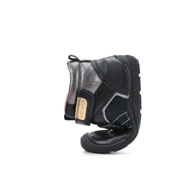 D.D. Step - Trzewiki  Dziecięce Ocieplane Barefoot A116-62911CL  Black - bubutik.pl