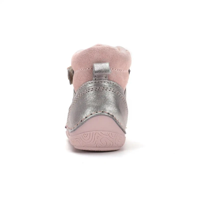 D.D. Step - Trzewiki  Dziecięce Ocieplane Barefoot A116-62911D Champagne - bubutik.pl