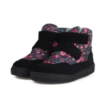 Mido - Ocieplane Trzewiki Dziecięce Barefoot Wildflower Black 62-06 / 72-06 / 82-06