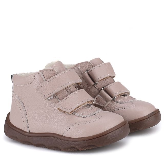 Emel - Trzewiki Zimowe Barefoot Z Membraną Wodoodporną Kodiak EV 2725D-5 Kremowe - bubutik.pl