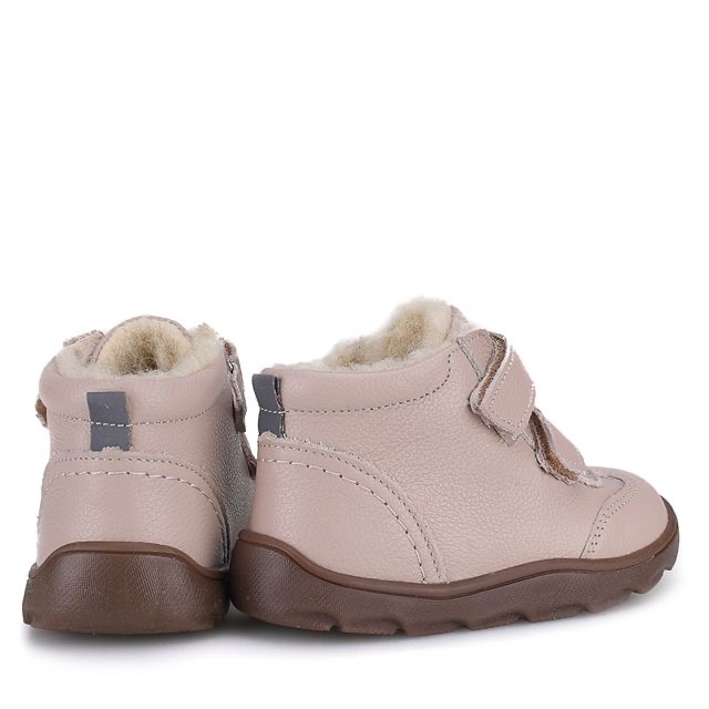 Emel - Trzewiki Zimowe Barefoot Z Membraną Wodoodporną Kodiak EV 2725D-5 Kremowe - bubutik.pl
