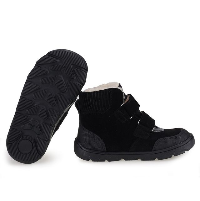 Emel - Trzewiki Zimowe Barefoot Z Membraną Wodoodporną  EV 2816A-2 Czarne - bubutik.pl
