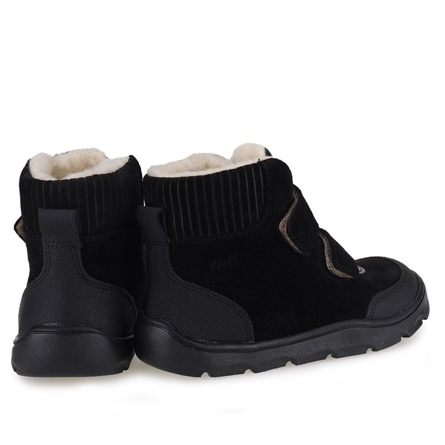 Emel - Trzewiki Zimowe Barefoot Z Membraną Wodoodporną  EV 2816A-2 Czarne - bubutik.pl