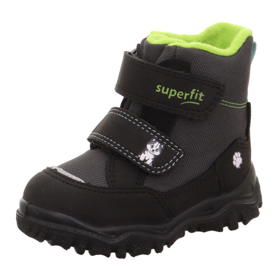 Superfit - Śniegowce Dla Chłopca Wodoodporne 1-006047-0020 HUSKY1 Czarne - bubutik.pl
