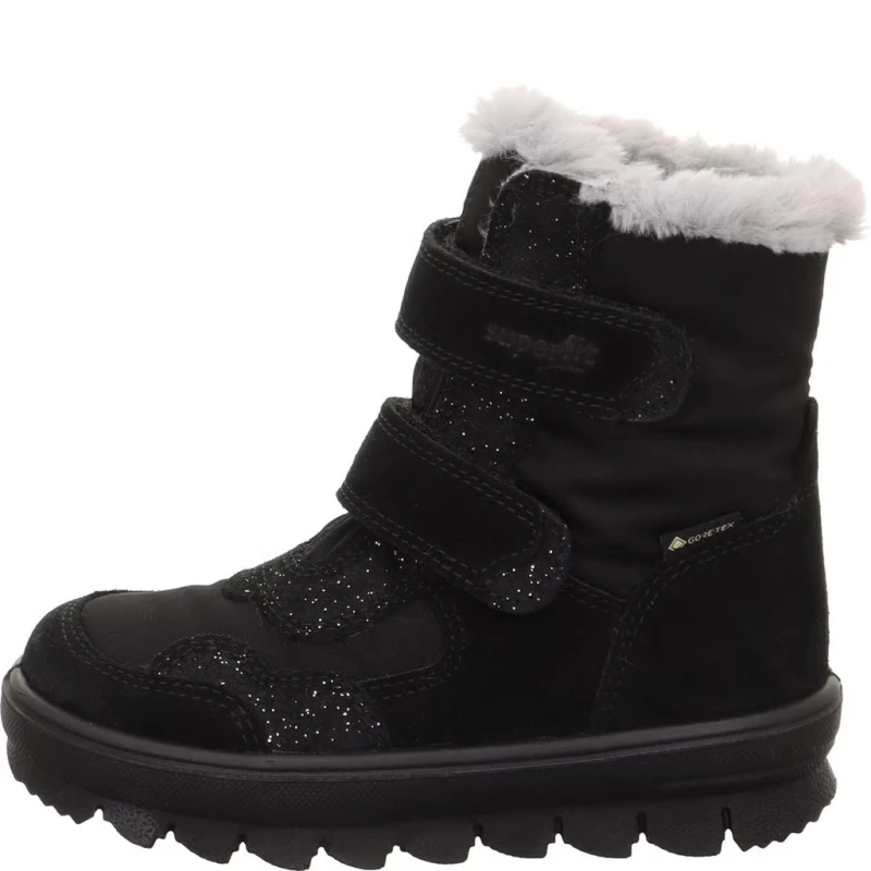 Superfit - Kozaki Dziewczęce Wodoodporne Flavia 1-000229-0000 Black - bubutik.pl