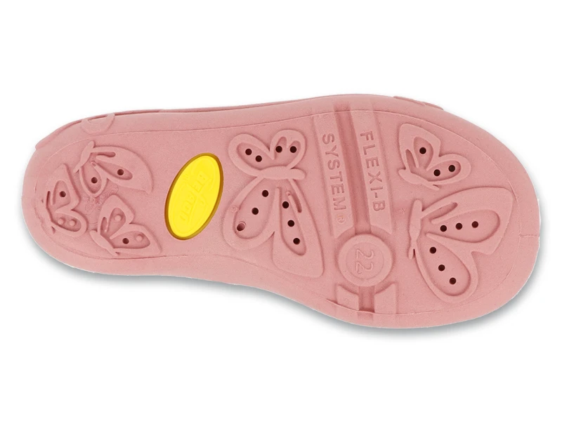 Befado - Kapcie Dziewczęce Papi  342P078 Tęcza - bubutik.pl