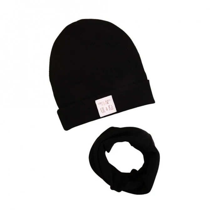 Ul&Ka - Czapka z kominem Black Line