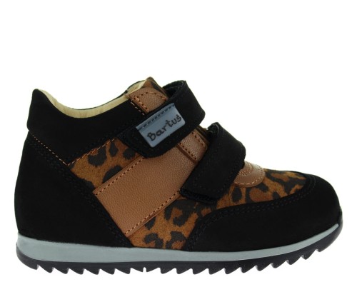 Bartuś - Sneakersy P-012 CZARNY PANTERKA 