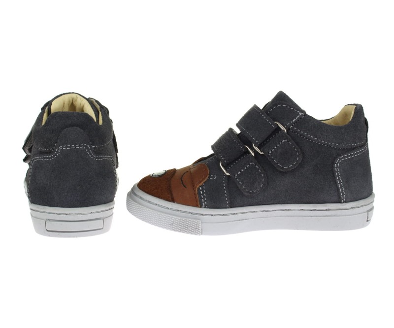 Bartuś - Półbuty dziecięce 165/MIŚ POPIEL BRĄZ