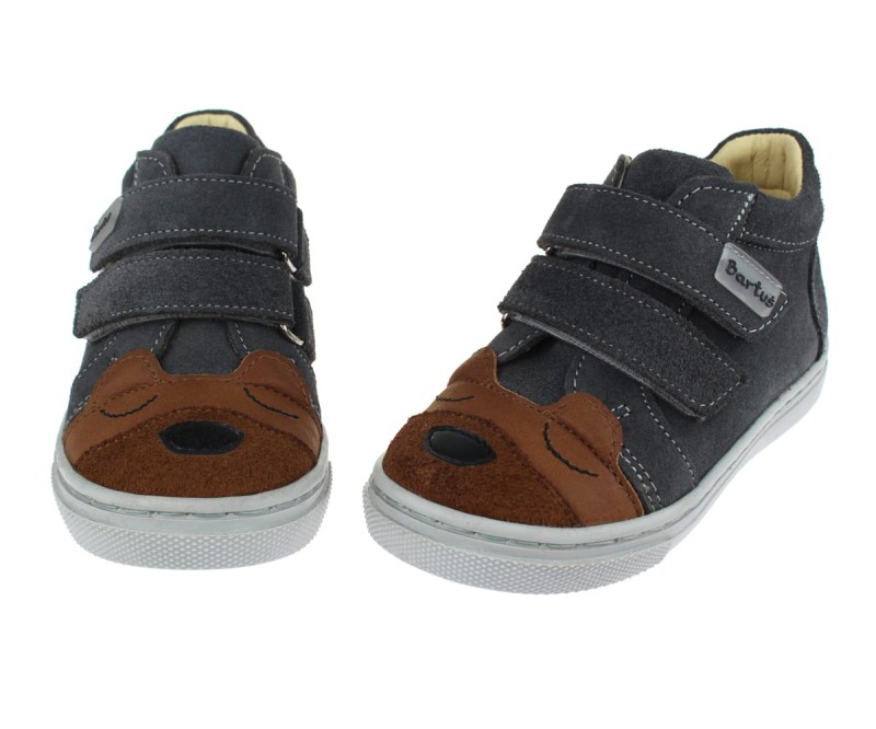 Bartuś - Półbuty dziecięce 165/MIŚ POPIEL BRĄZ