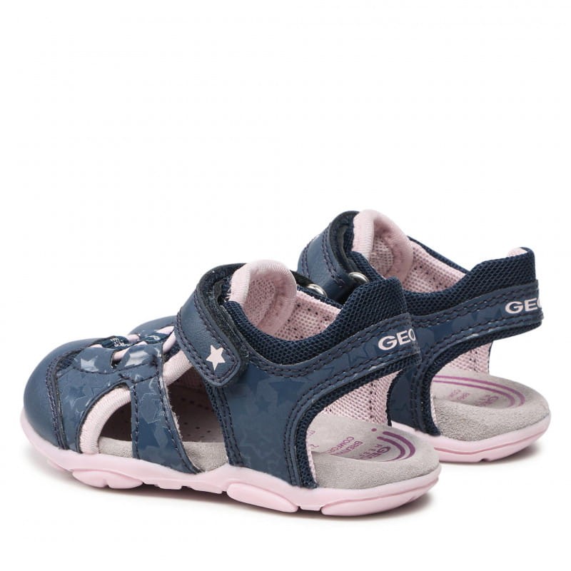 GEOX - Sandały dziecięce B150ZD 014CE CB4E8 M Lt Navy/Pink