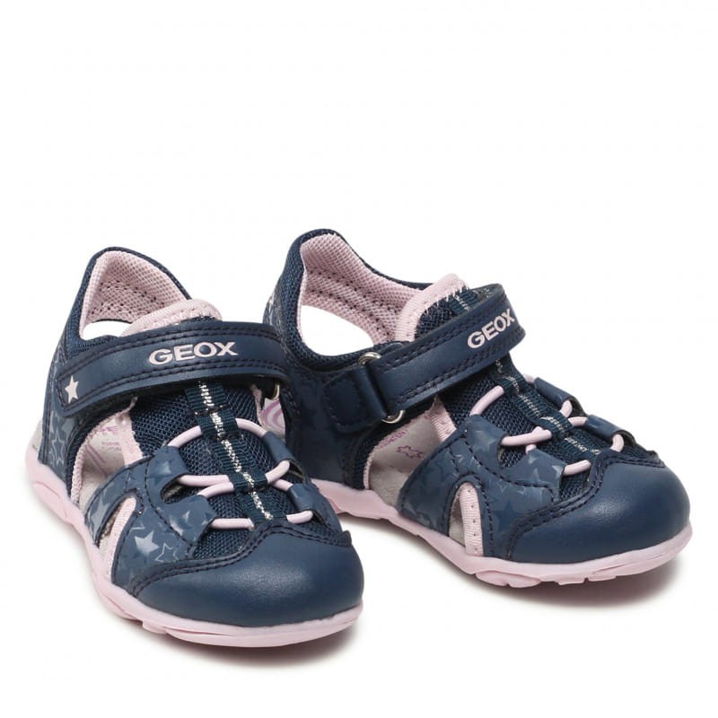 GEOX - Sandały dziecięce B150ZD 014CE CB4E8 M Lt Navy/Pink