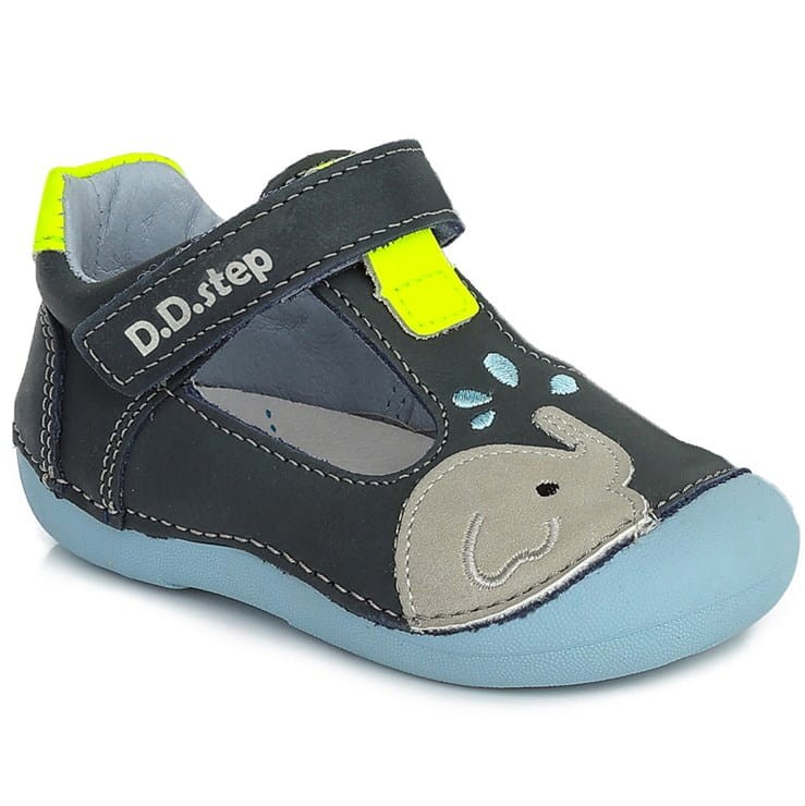 D.D. Step - Sandały dziecięce H015-549A Słonik Niebieski
