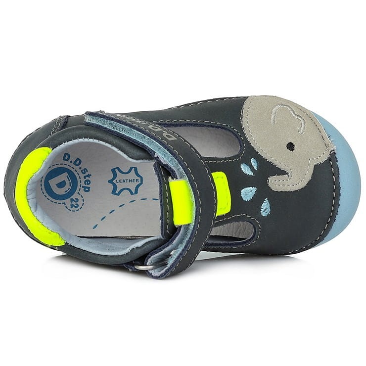 D.D. Step - Sandały dziecięce H015-549A Słonik Niebieski