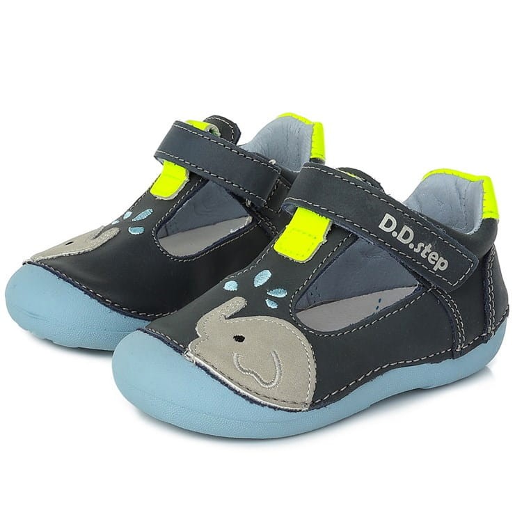 D.D. Step - Sandały dziecięce H015-549A Słonik Niebieski