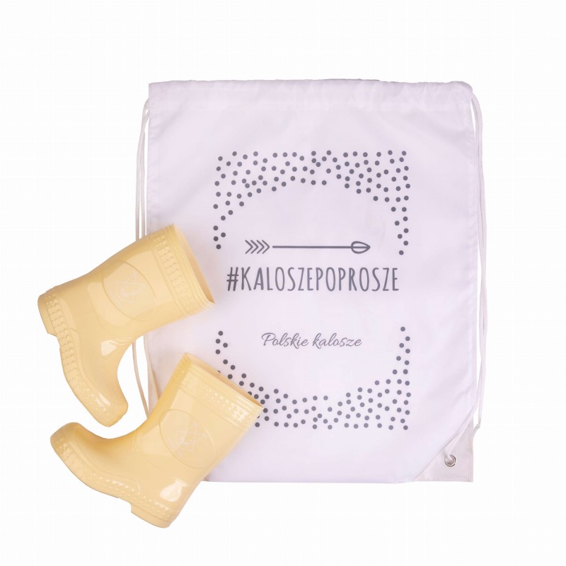 Kalosze dziecięce PasteLove Wiewiórka - Bananowy