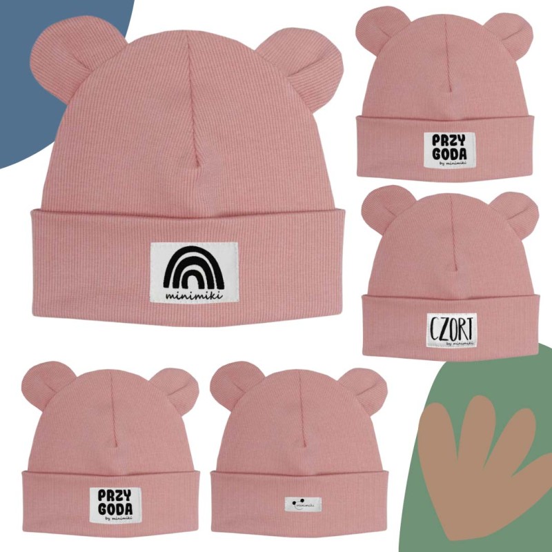 Czapka-dziecieca-beanie-z-uszkami-Minimiki-rozowa.jpg