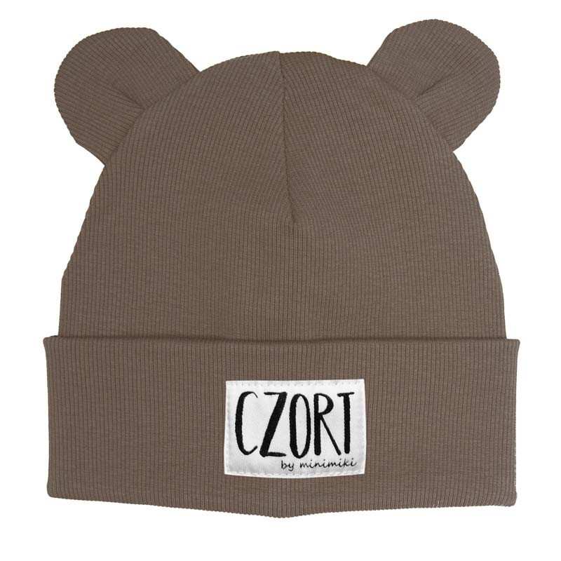 Czapka-dziecieca-beanie-z-uszkami-Minimiki-szarobrazowa-Czort.jpg