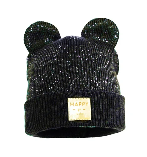 Pupill - Czapka zimowa z uszami Vinny Winter czarna