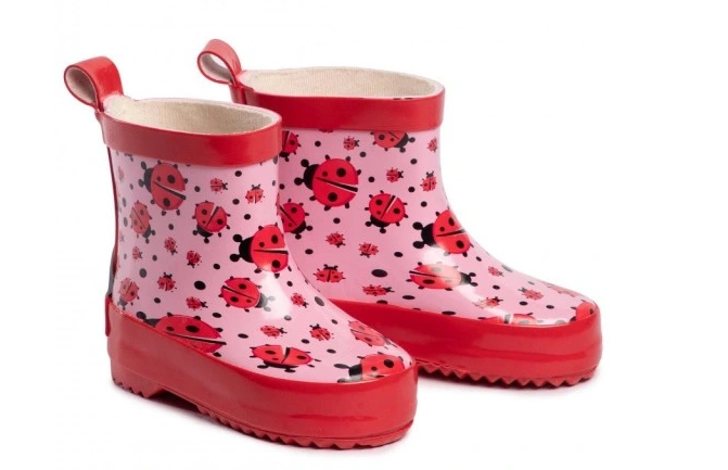 Playshoes - Kalosze dziecięce Krótkie Biedronki 180360