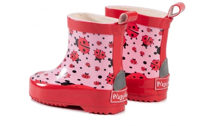 Playshoes - Kalosze dziecięce Krótkie Biedronki 180360