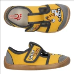 3F Bar3foot Kapcie Barefoot ELF NEVADA 3BE3/4R Żółty Koparka