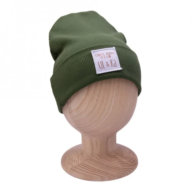 Ul&Ka - Czapka Prążkowana Khaki Line