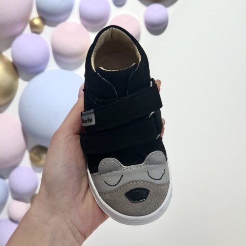 Bartuś - Półbuty dziecięce 165/MIŚ - CZARNY POPIEL