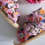 MIDO - Sandały Profilaktyczne 816 - RÓŻ KWIATY