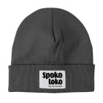 Minimiki - Czapka Prążkowana BEANIE Antracyt Spoko Loko