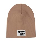 Minimiki - Czapka Prążkowana Podwójna Cappuccino SPOKO LOKO