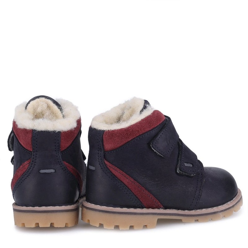 Buty zimowe Emel - Trzewiki Ocieplane Wełną Naturalną z Membraną EV2722-17