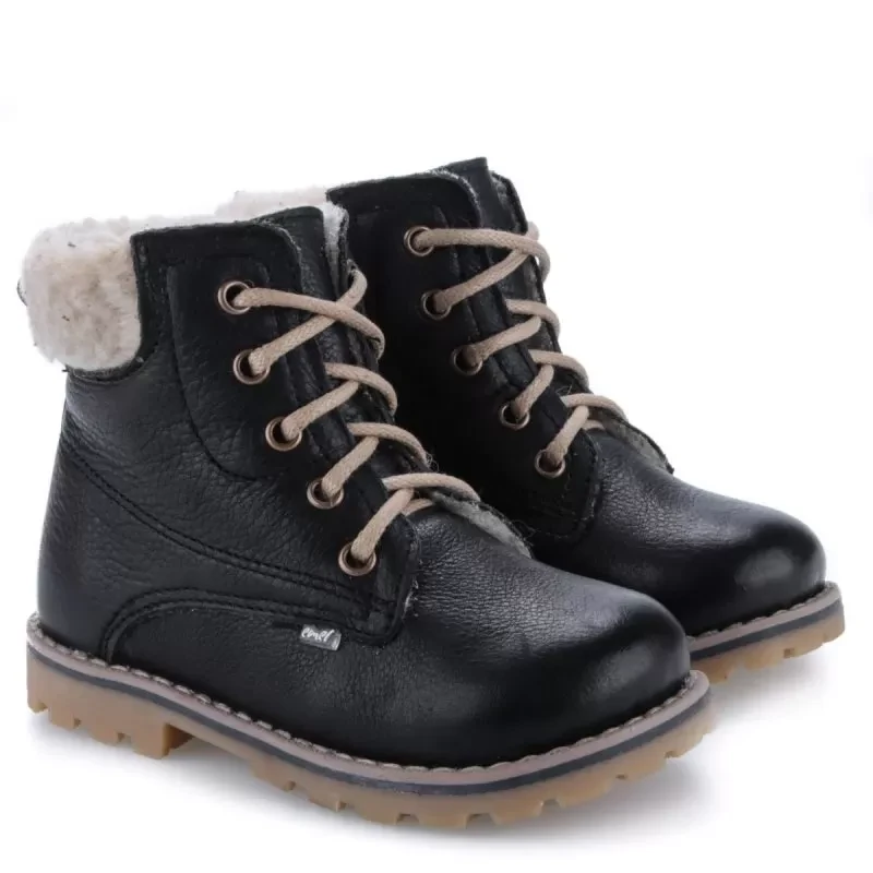 Buty dla dzieci Emel - Trzewiki Zimowe Z Wełną Wodoodporne EV 2552B-1