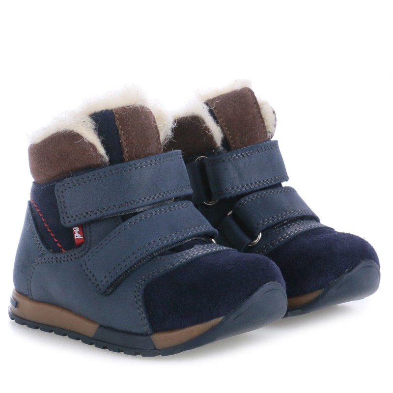 Buty dla dzieci Emel - Trzewiki Zimowe Z Wełną Naturalną  EV 2721-2