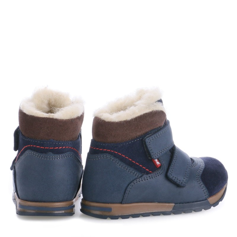 Buty dla dzieci Emel - Trzewiki Zimowe Z Wełną Naturalną  EV 2721-2