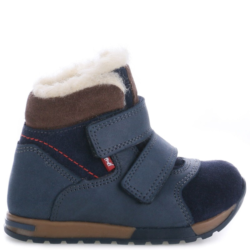 Buty dla dzieci Emel - Trzewiki Zimowe Z Wełną Naturalną  EV 2721-2