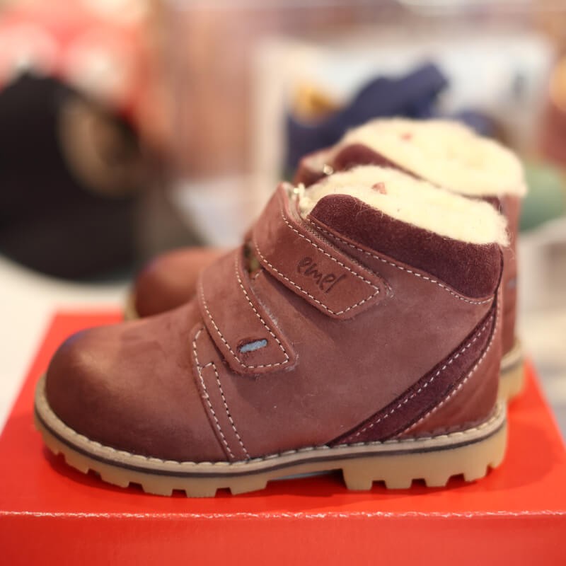 Buty na zimę Emel - Trzewiki Zimowe Z Wełną i Membraną EV 2722-16