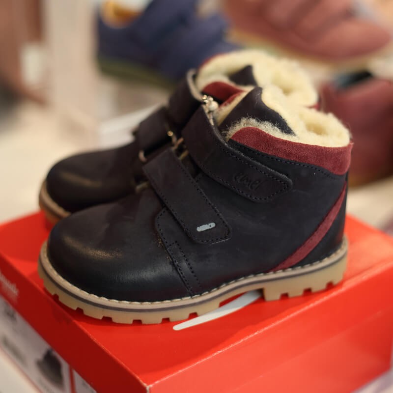 Buty zimowe Emel - Trzewiki Ocieplane Wełną Naturalną z Membraną EV2722-17