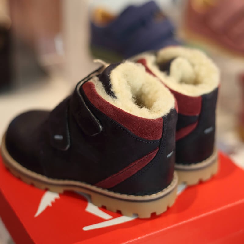 Buty zimowe Emel - Trzewiki Ocieplane Wełną Naturalną z Membraną EV2722-17